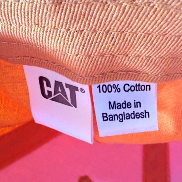 CAT Caterpillar Power Stripe Embroidered Strapback Baseball Cap Hat New - Picture 7 of 7